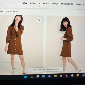 Madewell Balloon Sleeve Dress